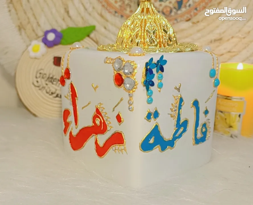 رسم علزجاج والاخشاب مباخر