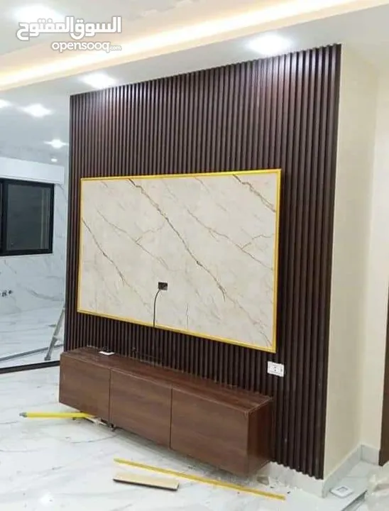 بديل الحجر وبديل الرخام وبديل الخشب والفاير بليس ورق جدران والشيبورد باركيه