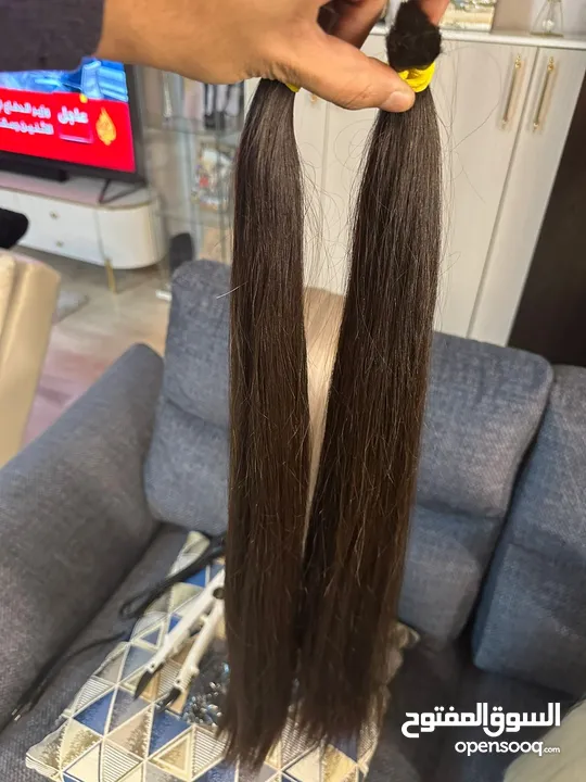 Natural hair extensions from russia  وصلات شعر طبيعي من روسيا