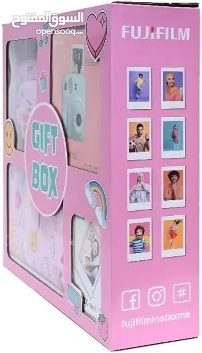 Fujifilm Instax Mini 12 Gift Box Album -Blue كاميرا فورية مع فلم و البوم صور و حقيبة