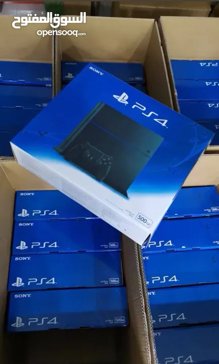 Ps4 Refurbished With Box and 2 Controller Copy A بلاستيشن مجددة مع مسكتين جداد جودة عالية