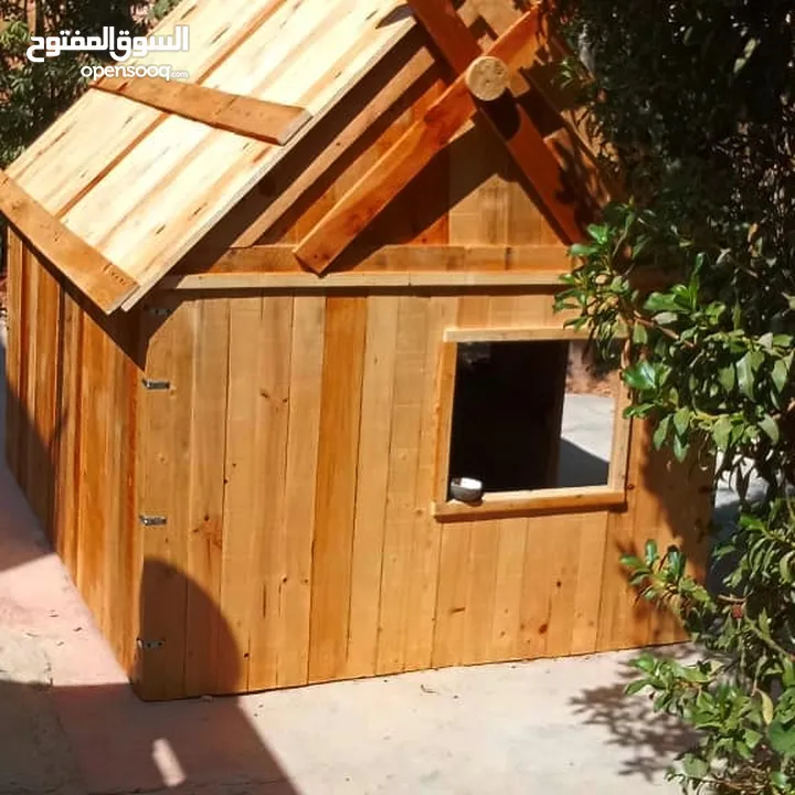 بيوت كلاب خشب