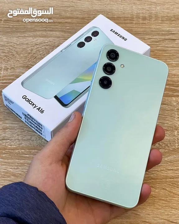 جديد Samsung A16 رام 8 و 12 و 16 جيجا 128 و 256 مكفول سنة هدية كفر ولزقة وشاحن الاصلي متوفر توصيل