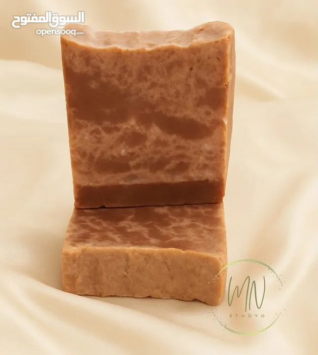 100g Soap - 6$ - Moroccan Red Clay & Kaolin Clay - صابونة الطين المغربي وطين الكاولين