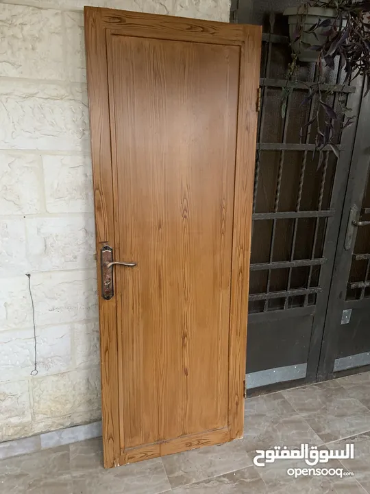 باب خشب قياس 73 /  200 بدون حلق