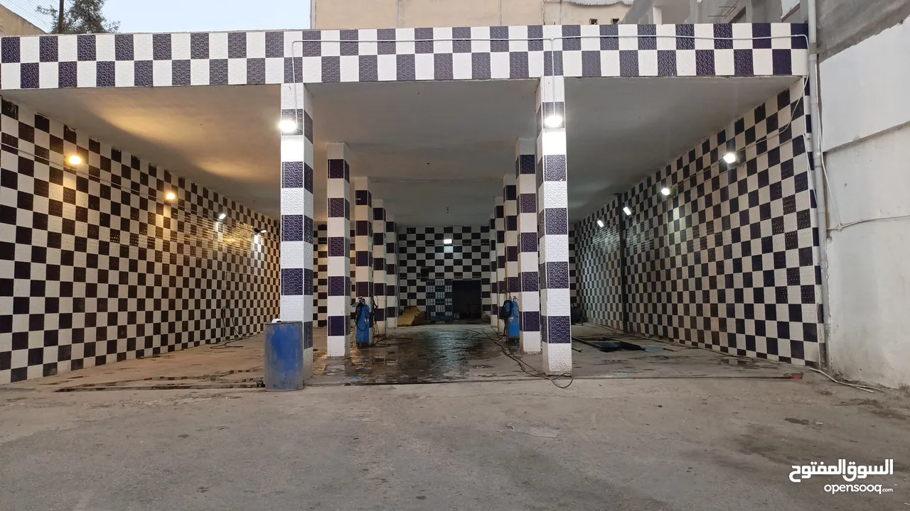 محطة غسيل سيارات وغيار زيت وعسيل سجاد