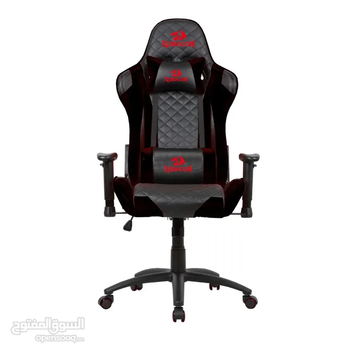 Redragon KING OF WAR C601 GAMING CHAIR-black-red كرسي ريدراجون أصلي مكفول اسود واحمر