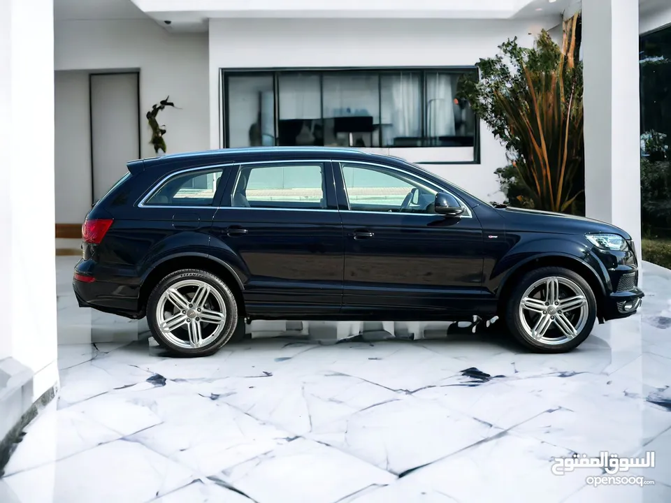    AUDI Q7  S-LINE 3.0  SUPERCHARGED FULL OPTION  GCC  0% DOWNPAYMENT