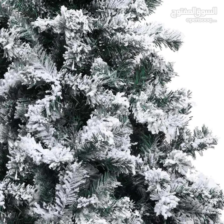 شجرة كريسماس 180 سم أخضر ثلجي كثيف مستوردSnow Flocked 180cm  christmas artificial tree