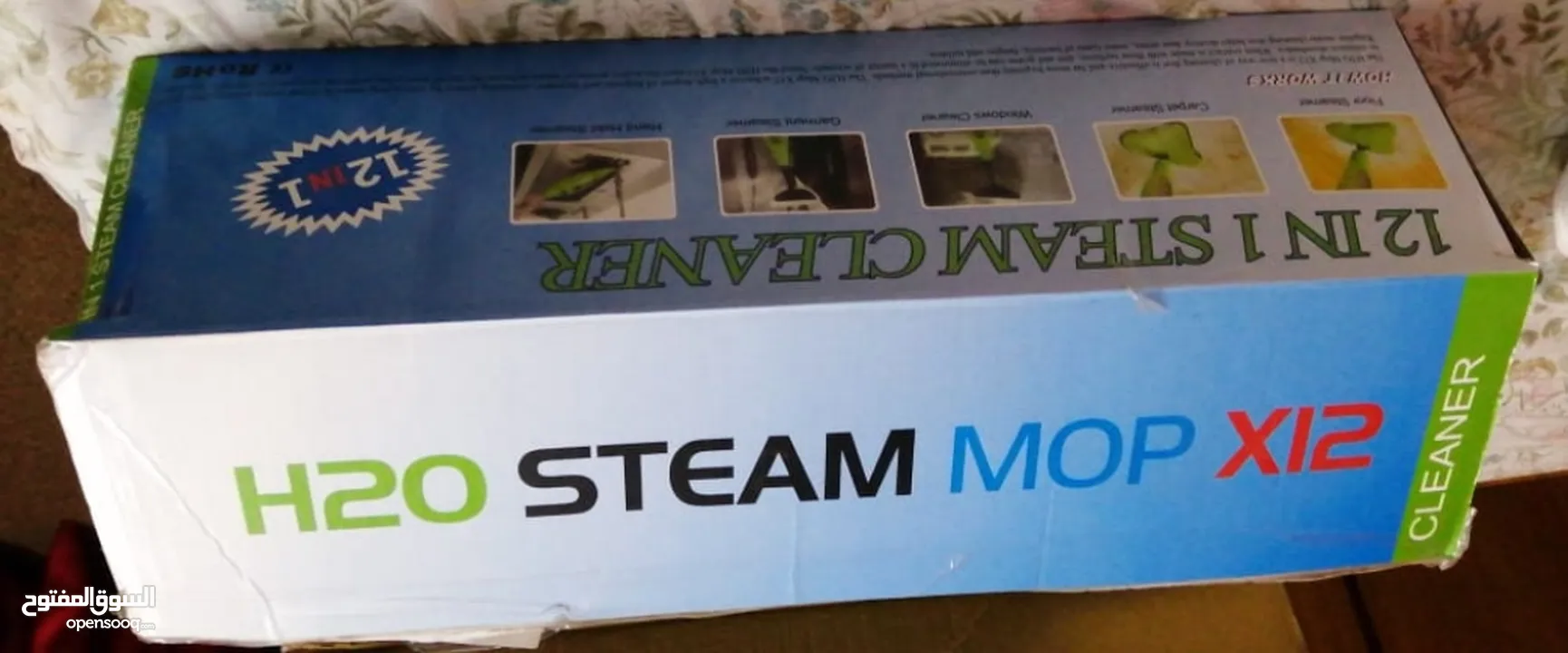 ممسحه بخاريه مكنسه steam mopX12 تنظيف بالبخار كوي و تعقيم جهاز البخار جهاز بخار للتنظيف و التعقيم