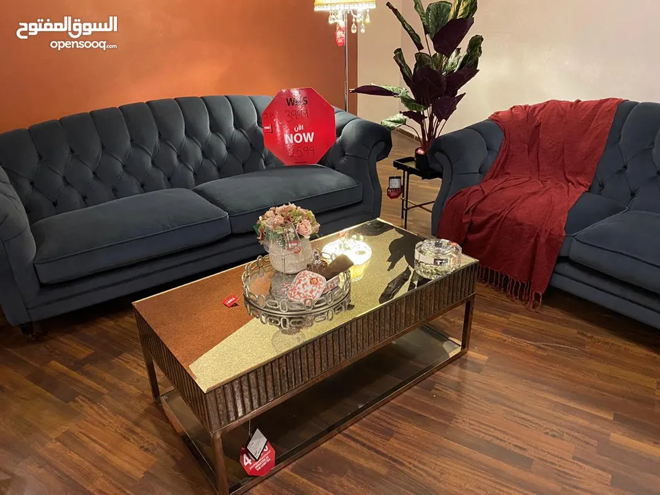 The One Sofa Set with Coffee & Side Tables - Like new condition