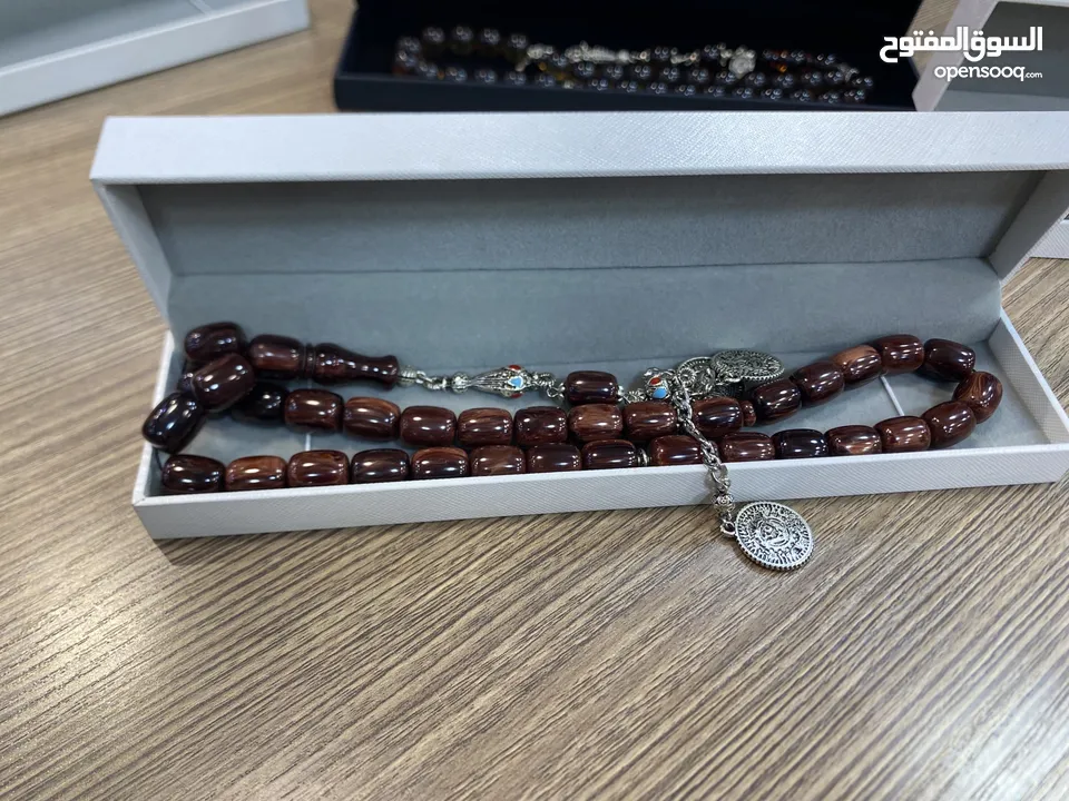 سبح احجار فاتوران كهرمان سندلس