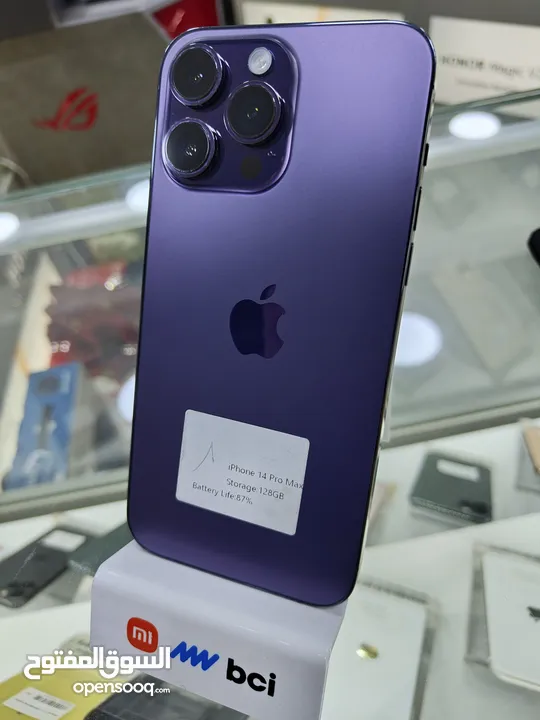 IPHONE 14 PRO MAX ( 128GB ) USED /// ايفون 14 برو ماكس ذاكرة 128 مستعمل وكالة