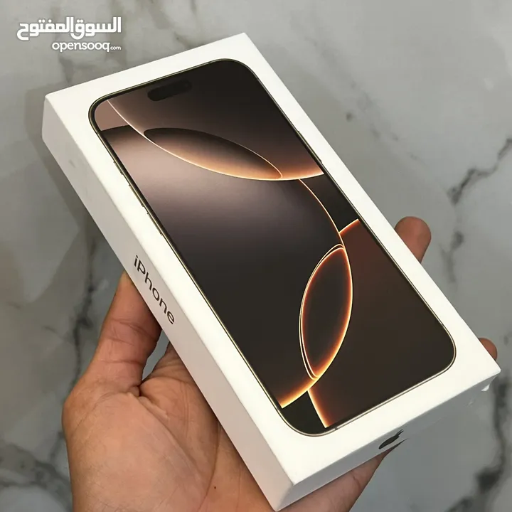 iPhone 16 Promax 256G ‎‏Desert Titanium,/ شرق أوسط