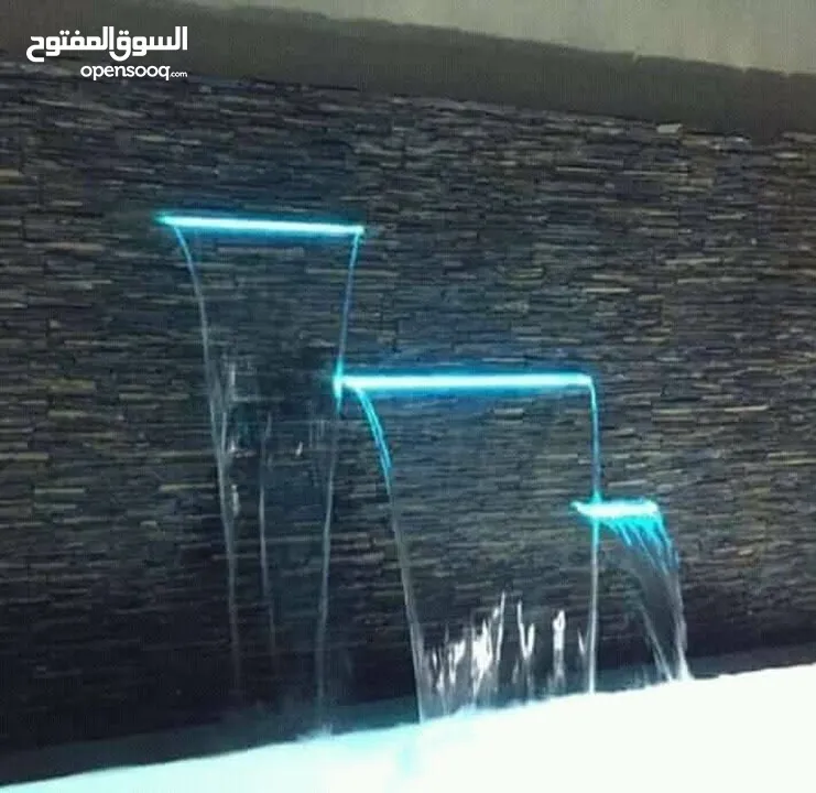 بناء شلالات الصناعيه ونوافير وبرك سباحه