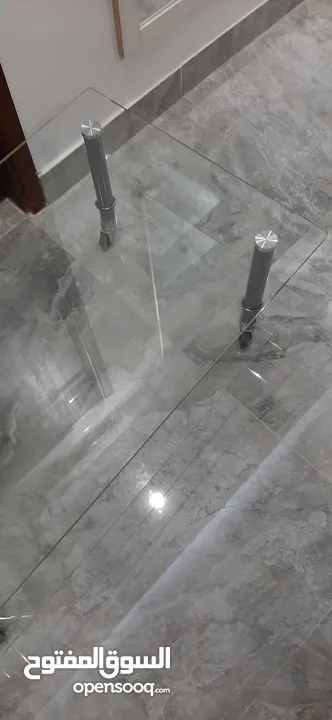 Living room Glass table from IKEA  طاولةزجاجية لغرفة المعيشة من ايكيا