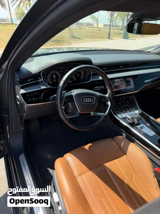 Audi A8 L55 Quattro S Line 2023 Dealer warranty & Service Package 2028 For Sale BHD 31,900/- Only