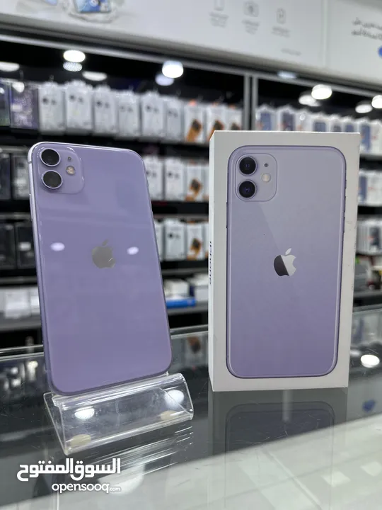 Used iphone 11 (128GB)  ايفون 11 مستعمل مع الكرتونه