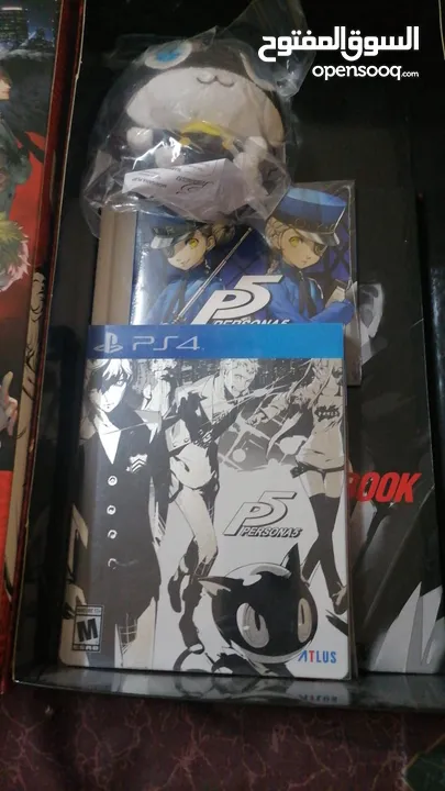 نسخة الخاصة ps4 ستيل بوك كولكتر لعبة Persona 5 مع الملحقات