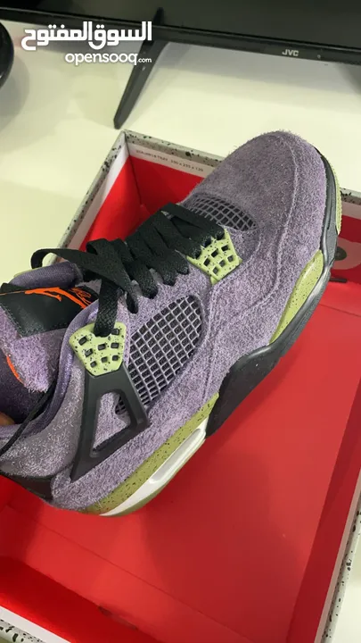 jordan 4’s purple canon