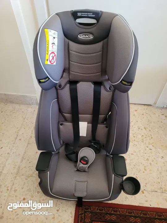Graco turbobooster 2.0 highback   LX with extra latch system شامل التوصيل