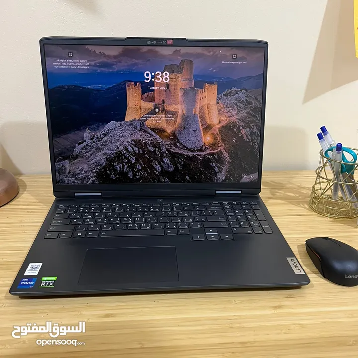 Lenovo IdeaPad Gaming Laptop (i7 and Nvidia RTX 3060) with wireless mouse