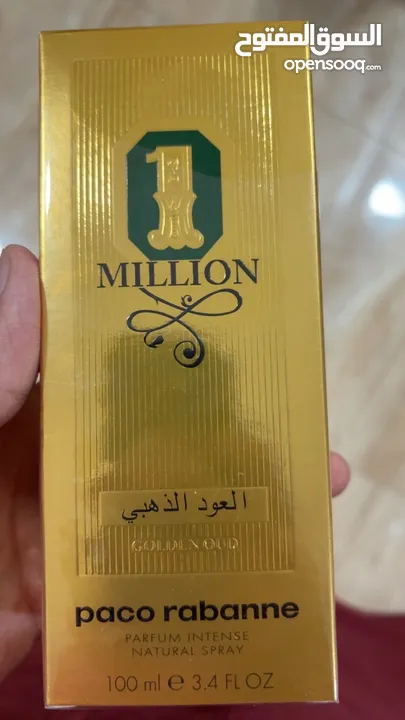 one million golden oud 100ml perfume brand new never used only box open