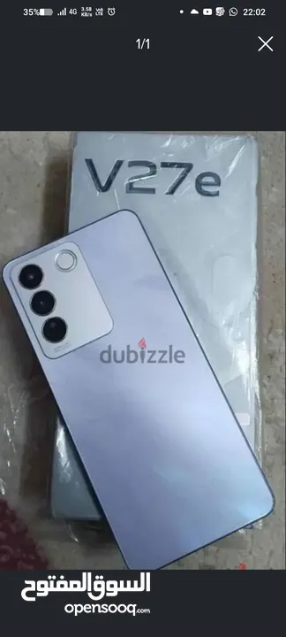 vivo v 27e استعمال 3شهور مفهوش الا خدش واحد ومش باين