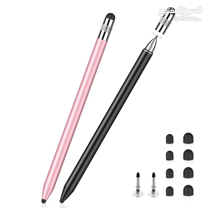 قلم للجوال والايباد للرسم والكتابة متوفر منه اكثر من لون وبيجي معه كفة خاصة فيه /stylus pen
