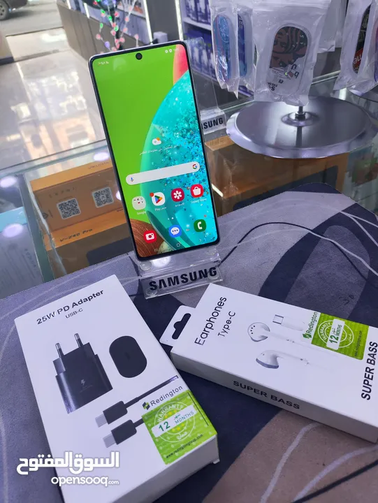 جهاز  Samsung A71 5G جيجا 128 رام 8 معه بكج هدية بدون كرتونه متوفر توصيل