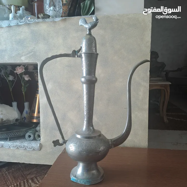 مجموعة أواني نحاس ملبس فضه نوادر  لاصحاب الذوق  الرفيع