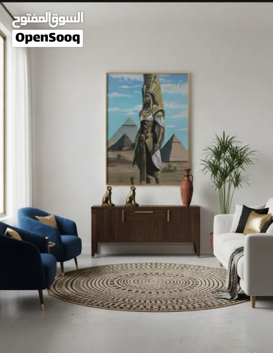 لوحه فنيه مصريه للحضاره المصريه للبيع&Egyptian artwork depicting ancient Egyptian civilization for s