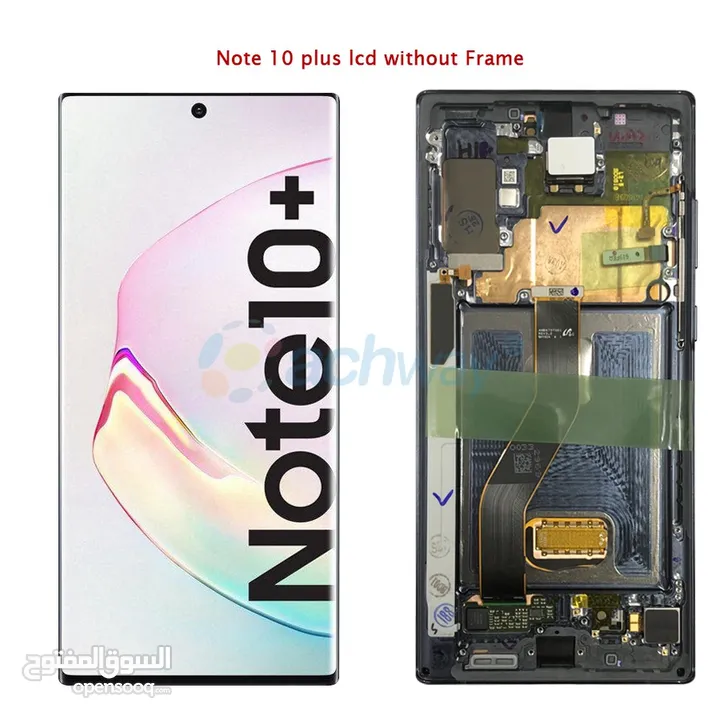 تركيب شاشه سامسونج note 10 plus اصليه مع فريم