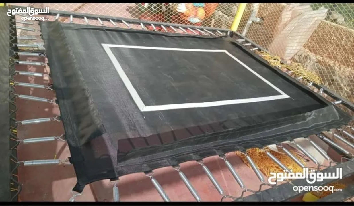 جميع قطع غيار ترامبولين شبك و ارضية و واقي زمبرك وزمبركات وحديد.