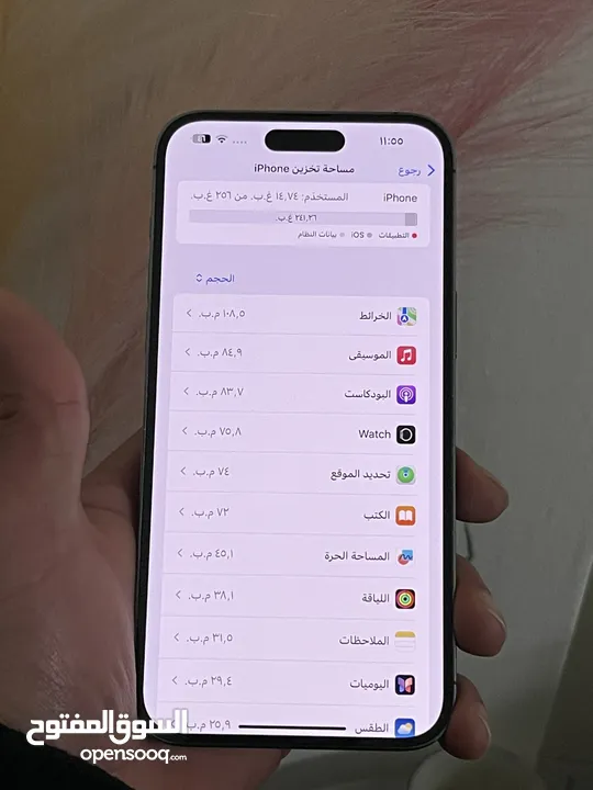 ايفون 14 برو ماكس بحالة الجديد وارد شرق اوسط  كامل اغراضه الاصلية