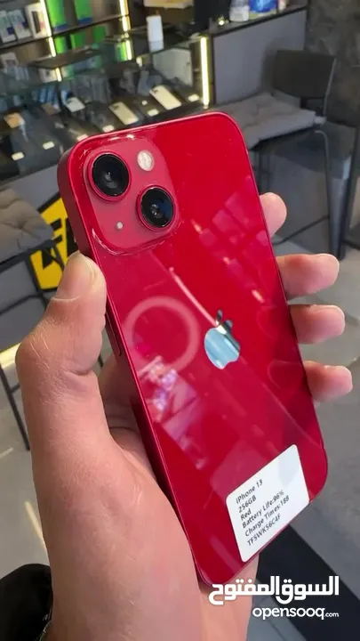 IPHONE 13 (256GB) USED LIKE NEW /// ايفون 13 256 جيجا مستعمل بحاله الجديد كفاله فليك سنتين