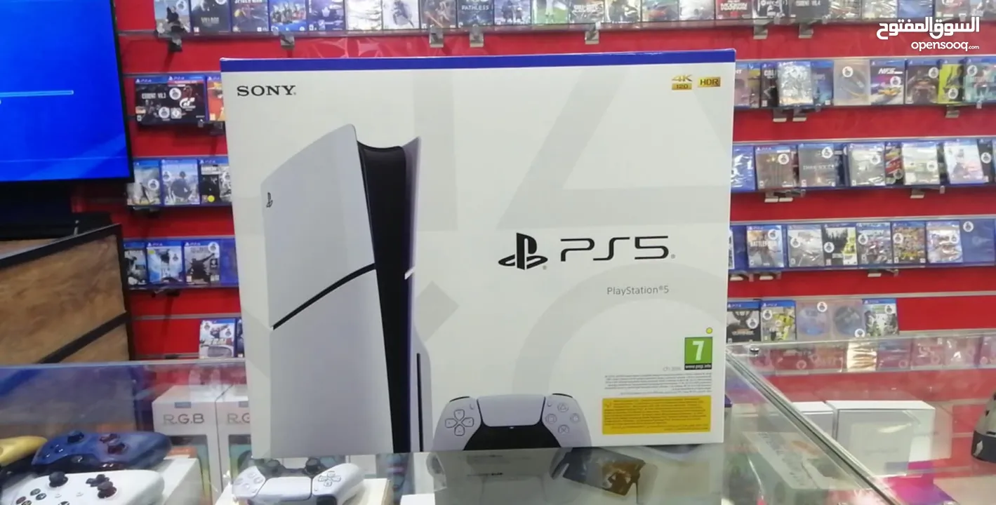 بلايستيشن 5 سلم جديد Ps5 Slim 1TB بأفضل الاسعار