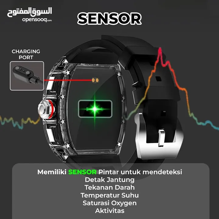 ساعة ذكية مكفولة سنة من الشركة العالمية LENYES