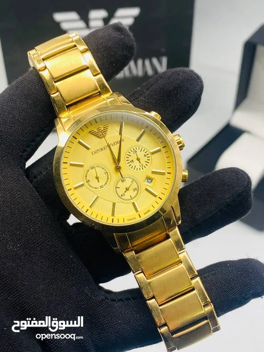Emporio armani امبوريوم ارماني بطارية  ساعات شبابية فخمه