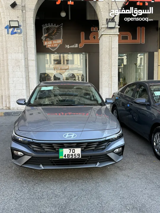 ‏Hyundai Elenttra 2024 للإيجار ب أفضل الأسعار لدى الصقر الأسود لتأجير السيارات هونداي النترا
