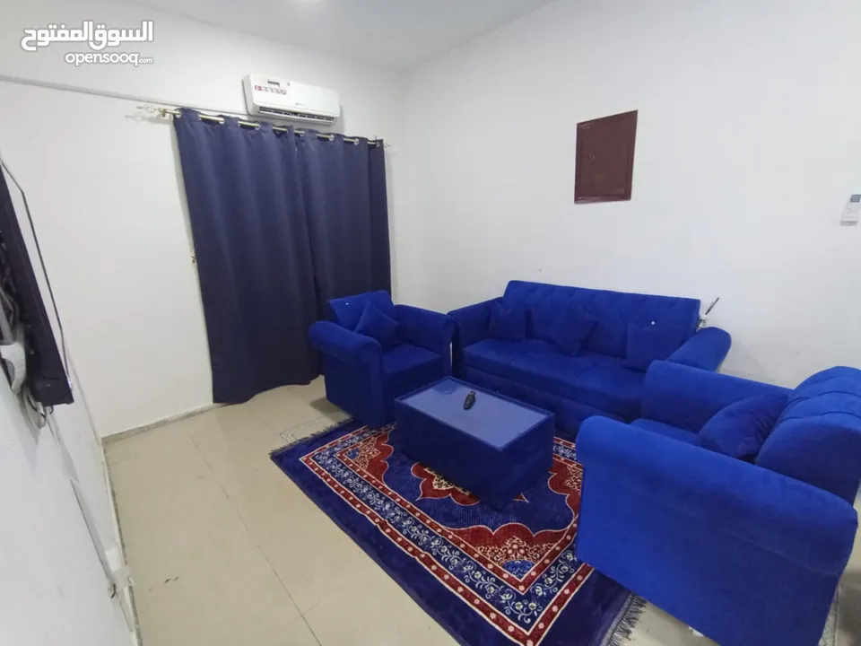 عرض حصري شقة غرفتين وصالة مفروشة في كورنيش عجمان للايجار الشهري