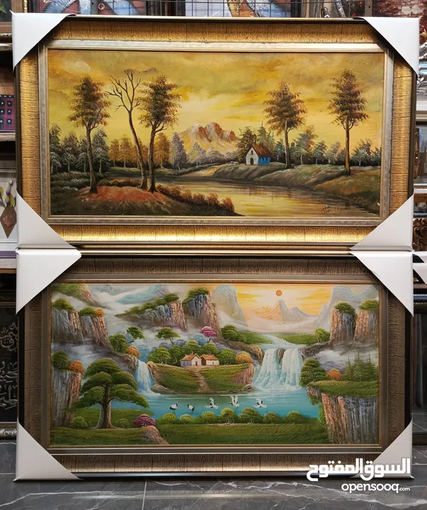 براويز وتعليقات وحائط بأقل الاسعار لوحات رسم مرايا غرف سفرة وصالونات وجلوس وأدوات المنزلية يدويا
