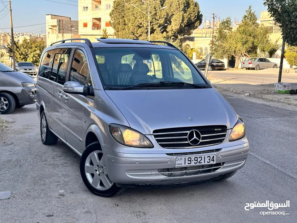 باص مرسيدس فيانو 2007 بنزين 7 ركاب VIP فل مسكر مع فتحة ترخيص سنة