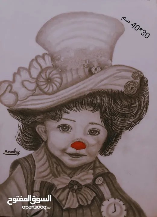 لوحات فنية رسم يدوي حسب الطلب