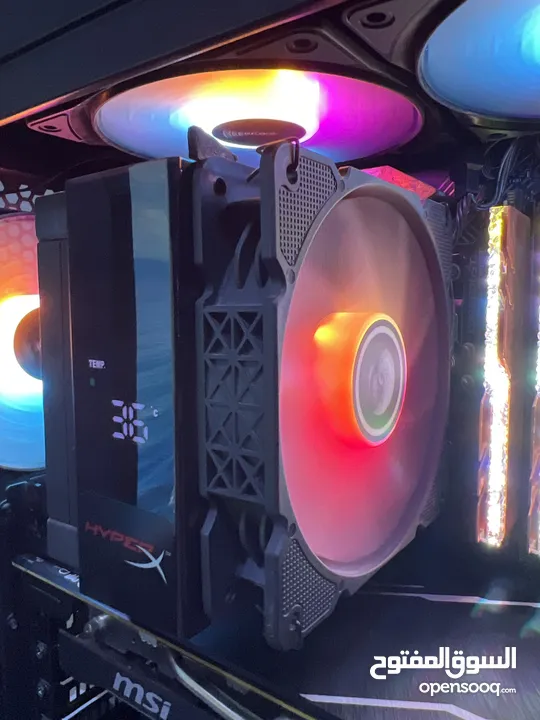 مبرد معالج هوائي مع شاشة رقمية deep cool   ag400 digital