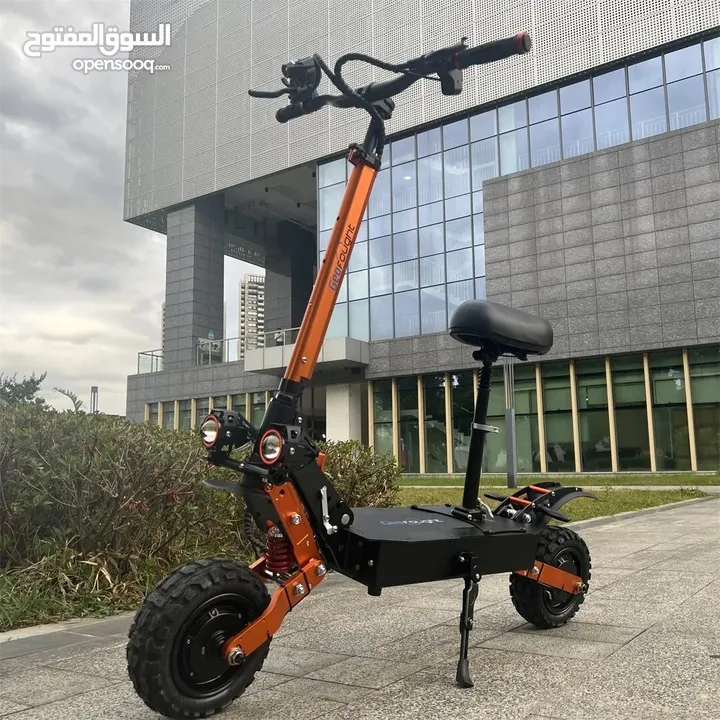 60Volt 6000Watts Electric, E Scooter Foldable Dual Motor Off Road Seat