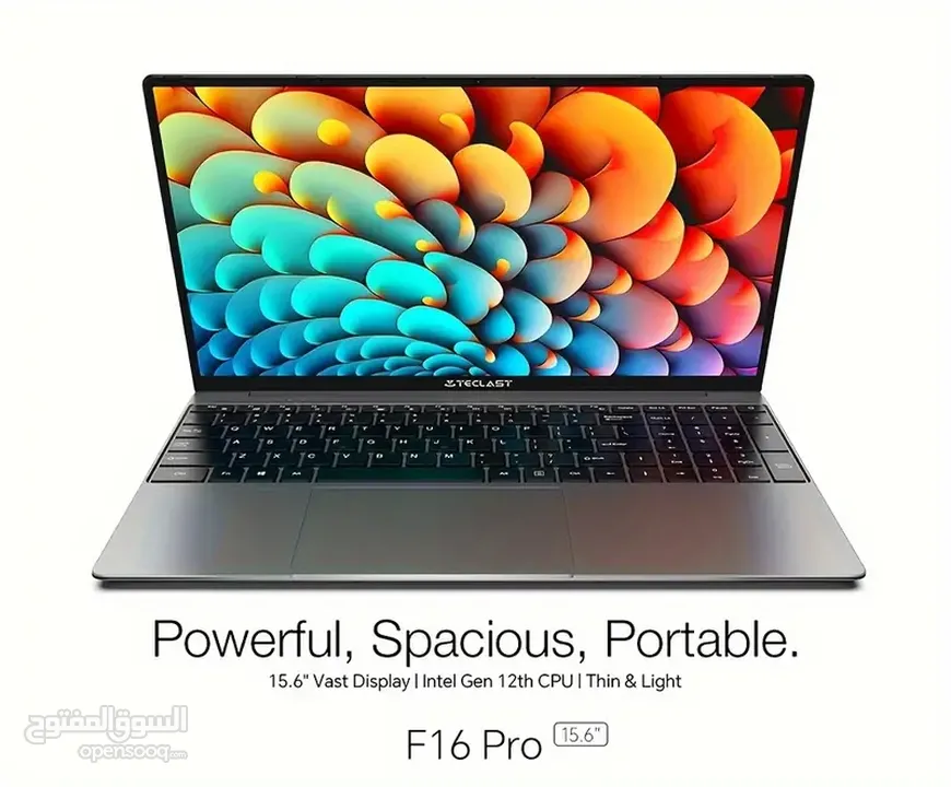 لابتوب teclast f16 pro جيجا رام 16 ومساحة 512 جيجا SSD (جديد)
