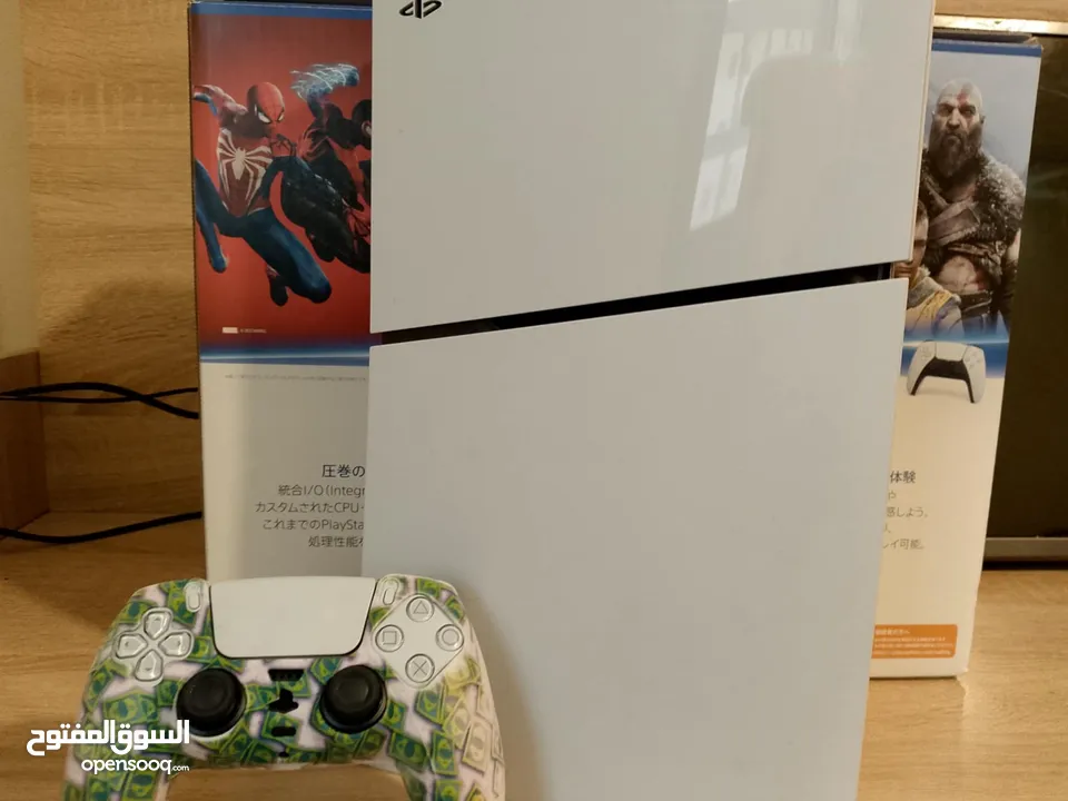 قابل للتفاوض شيء بسيط PlayStation 5 Slim بحاله الوكاله استخدام 5اشهر