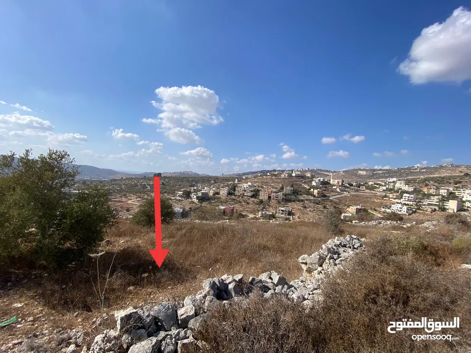 نص دونم كوشان نظيف عنبتا تصنيف A منطقة جبل الشيخ عيسى اطلالة مميزة طريق واصل خدمات قريبه
