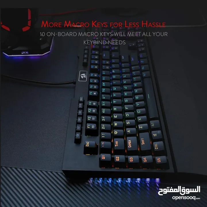 Redragon K586 Brahma RGB Mechanical Gaming Keyboard – Blue Switches